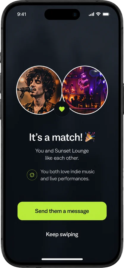 It's a match screen